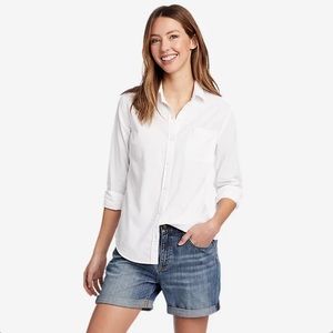 NWT Eddie Bauer On-The-Go button down shirt